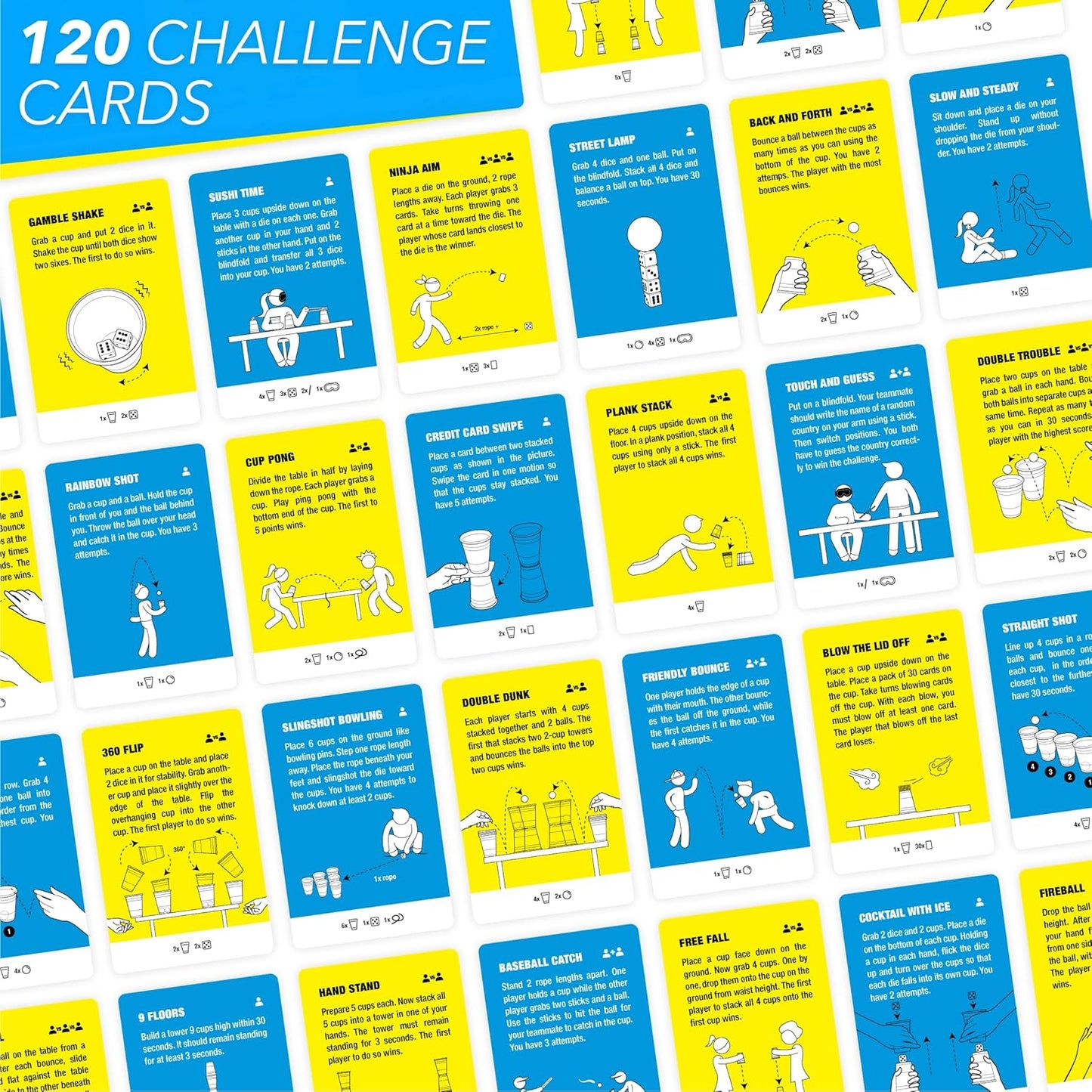 Super Skills - Action Game for Competitive People - Beat Your Friends at 120 Challenges - Fun Group Activity for Family Night or Party with early-stage, Teens & Adults
