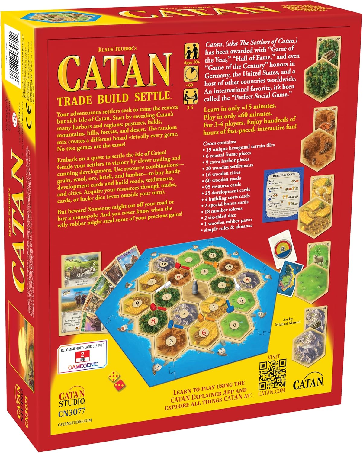 CATAN Board Game (6th Edition) Trade, Build & Settle in The Classic Strategy Game for Family, early-stage & Adults, Ages 10+, 3-4 Players, 60-90 Min Playtime
