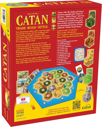 CATAN Board Game (6th Edition) Trade, Build & Settle in The Classic Strategy Game for Family, early-stage & Adults, Ages 10+, 3-4 Players, 60-90 Min Playtime
