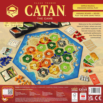 CATAN Board Game (6th Edition) Trade, Build & Settle in The Classic Strategy Game for Family, early-stage & Adults, Ages 10+, 3-4 Players, 60-90 Min Playtime