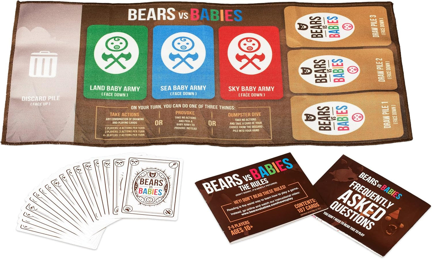 Exploding Kittens Bears vs Babies by Exploding Kittens - A Monster-Building Card Game - Family Card Game - Card Games for Adults, Teens & early-stage, Brown