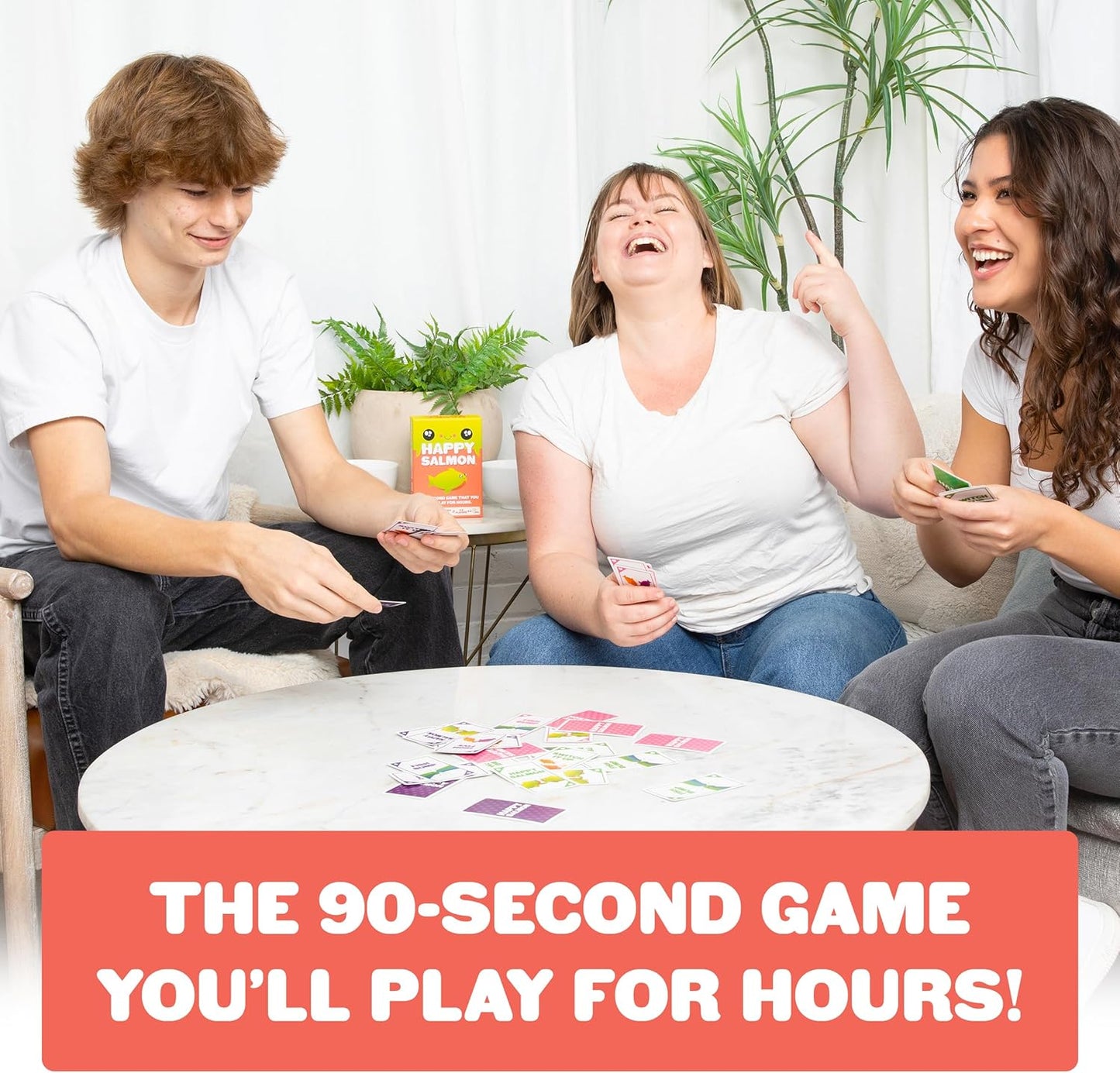 Exploding Kittens Happy Salmon by Exploding Kittens - Card Games for Adults Teens and early-stage - Fun Family Games