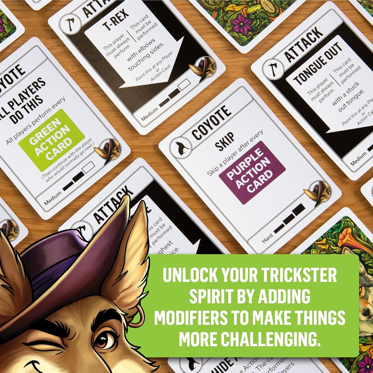 Exploding Kittens | Coyote Small Box | Bluffing Card Game | 3-8 Players, Ages 10+