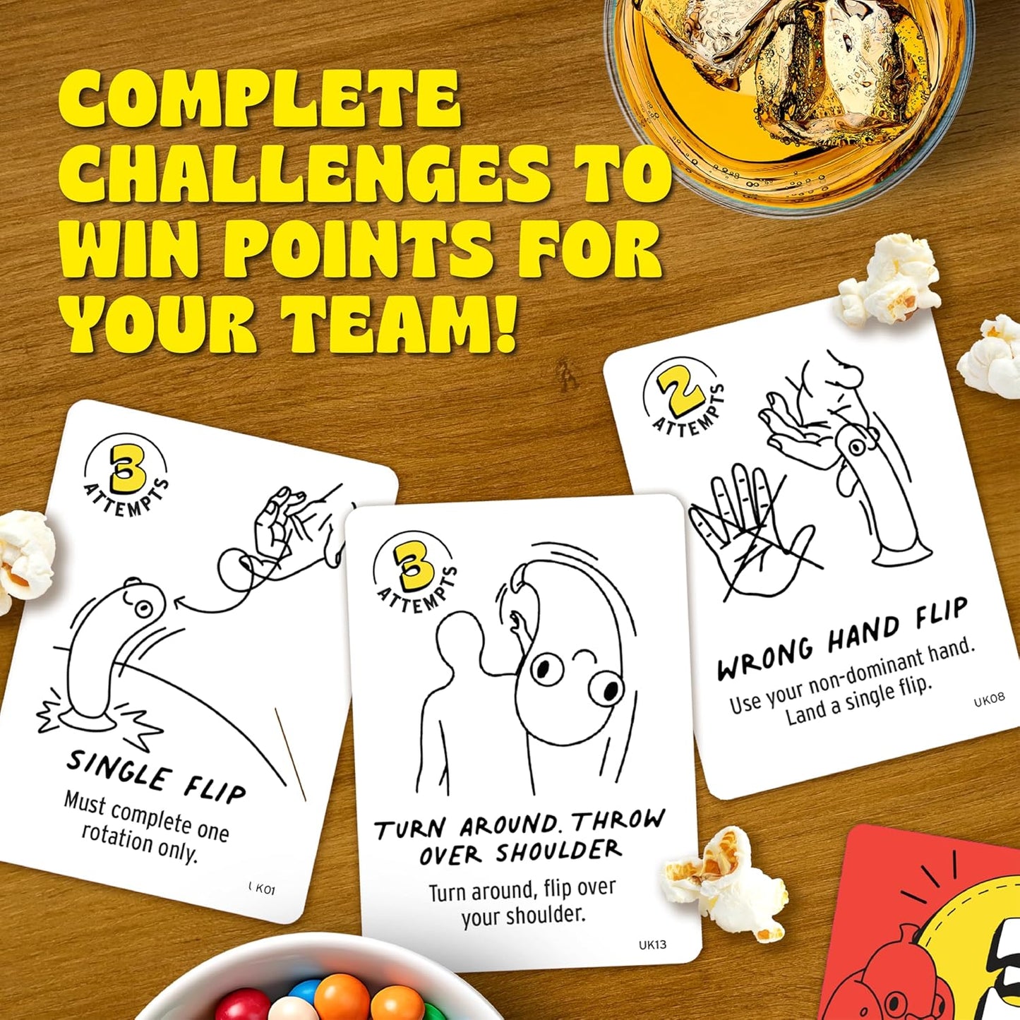 Big Potato Chicken vs Hotdog: Funniest Party Game You'll Ever Play | Flippin' Fun for Family, Adults and early-stage - Perfect Christmas Game | Bonus Content Included