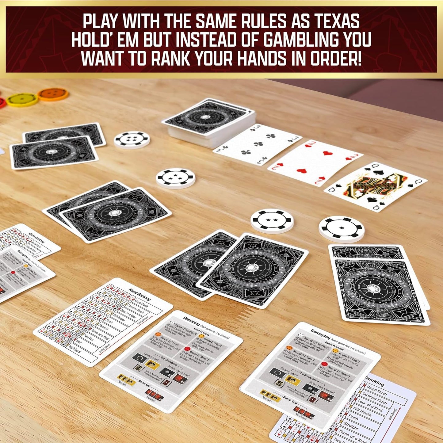 Kosmos The Gang The Cooperative Poker Board/Card Game