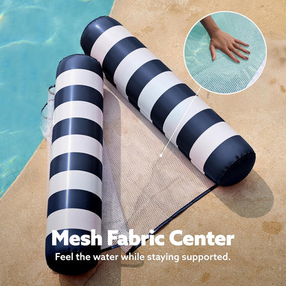 Sloosh Hammock Pool Floats Adults, 4-in-1 Multi-Purpose Inflatable Pool Floaties PVC Water Hammock Lounge