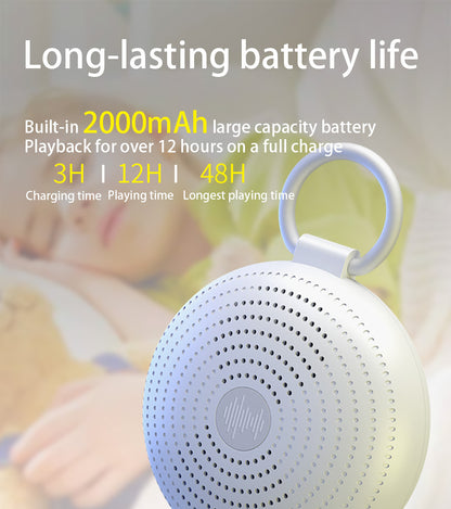 White Noise Sleep Machine with Warm Light Night Lamp