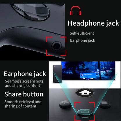 Wireless Controller for Xbox Series X/S | 2.4G Gaming Gamepad with Vibration | Compatible with Xbox Series X, Series S & Windows PC | Plug & Play USB Receiver Included
