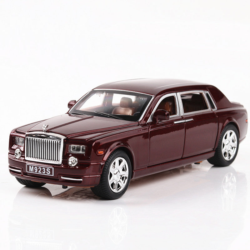 Rolls-Royce Phantom 1:24 Alloy Diecast Model Car | 6-Door Opening | Sound & Light FX | Luxury Collectible & Boys Toy (8.3"L)
