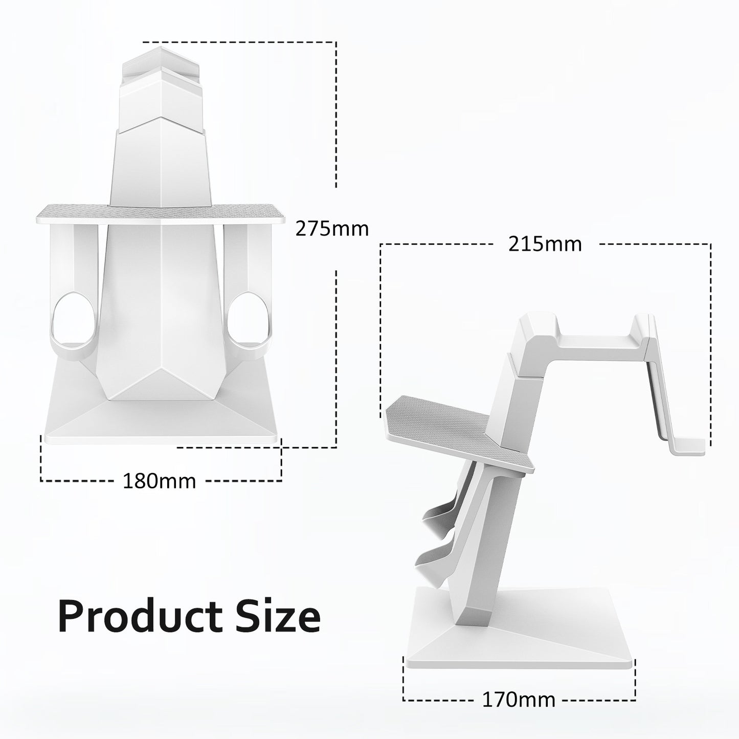 Universal VR Headset Display Stand for Apple Vision Pro, Meta Quest 3/2/Pro - Easy Installation, Compact Design, Premium ABS Material - White