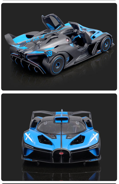 Bugatti Chiron 1:24 Alloy Diecast Model Car | Premium Collectible Display | Sports Car Replica (7.7"x2.0"x1.8")