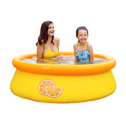 Inflatable Circular Swimming Pool for Kids - Portable, Folding Design