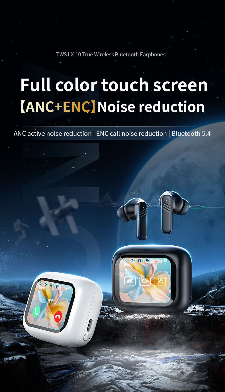Wireless Earbuds with IPX4 Waterproof | 8H Playtime & Digital Display Charging Case | Bluetooth 5.3 Stereo Sound | Voice Control & 15m Range | In-Ear Earphones for Sports/Running