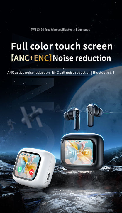 Wireless Earbuds with IPX4 Waterproof | 8H Playtime & Digital Display Charging Case | Bluetooth 5.3 Stereo Sound | Voice Control & 15m Range | In-Ear Earphones for Sports/Running