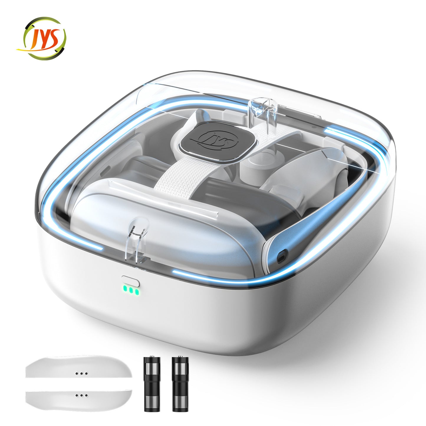 Meta Quest 3 Controller Charging Dock with 4 Rechargeable Batteries | Smart Charging Station for Quest 3/3S VR Headset Accessories | LED Indicator, Overcharge Protection