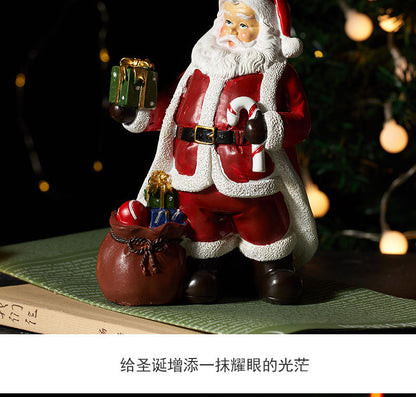 est-Selling Santa Claus Plush Figurine - Christmas Decoration, Gift, and Resin Santa Claus Decorative Atmosphere Ornament