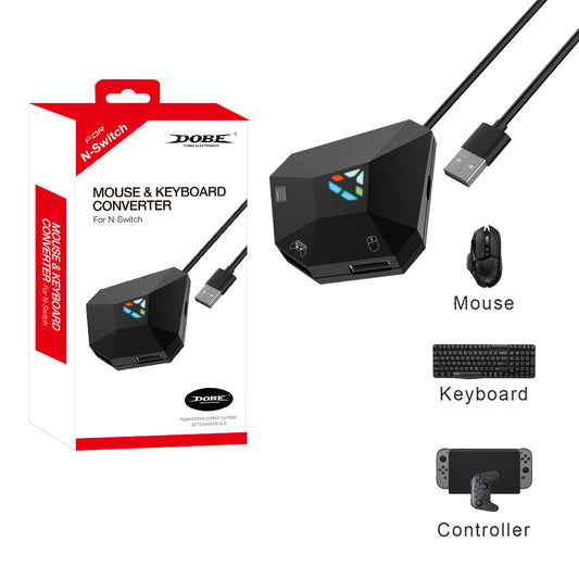 "Universal Keyboard & Mouse Converter for Switch/PS4/PS3/Xbox One/360 | Plug & Play Adapter | 2.7×6.2×0.9in | 1.8oz | No Lag Gaming Mouse & Keyboard Adapter for Nintendo Switch & Consoles"