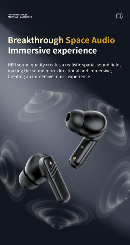 Wireless Earbuds with IPX4 Waterproof | 8H Playtime & Digital Display Charging Case | Bluetooth 5.3 Stereo Sound | Voice Control & 15m Range | In-Ear Earphones for Sports/Running