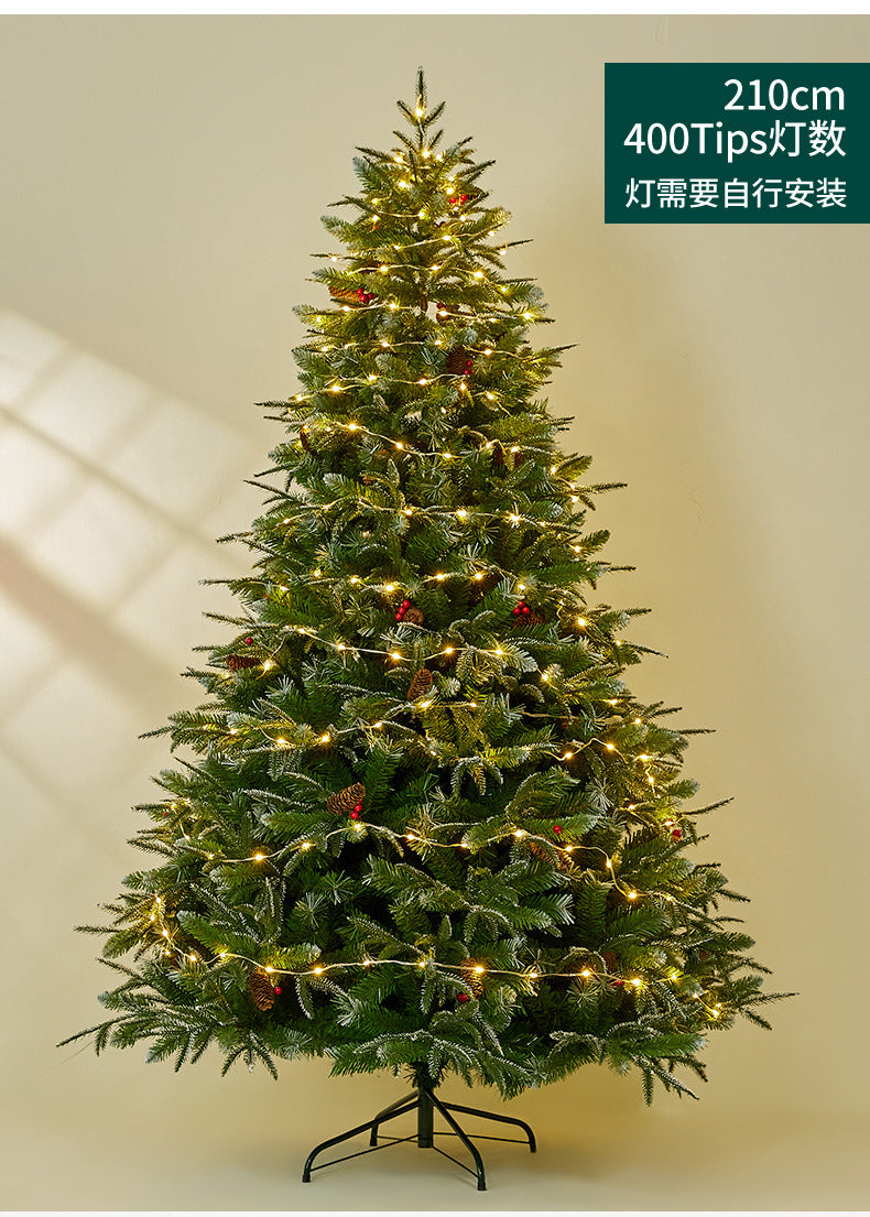 Christmas Tree - Realistic Snow-Dusted PE Home Decor - Supermarket Christmas Decoration - Festive Atmosphere Setup - Christmas Gift