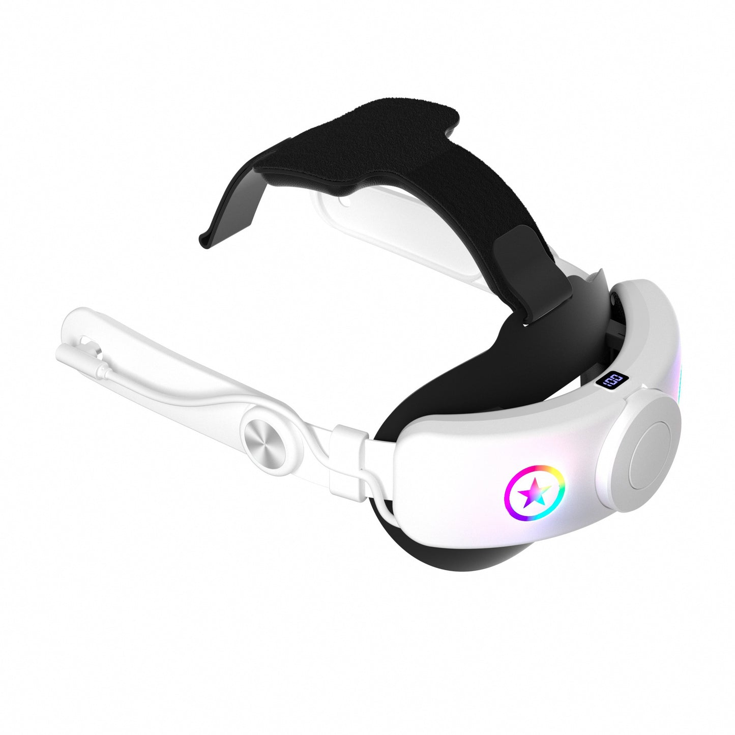 Meta Quest 3S/3 Head Strap with LED Breathing Light & 22W Fast Charging | One-Click Retractable VR Headset Accessory | Enhanced Comfort for Meta Quest 3/3S
