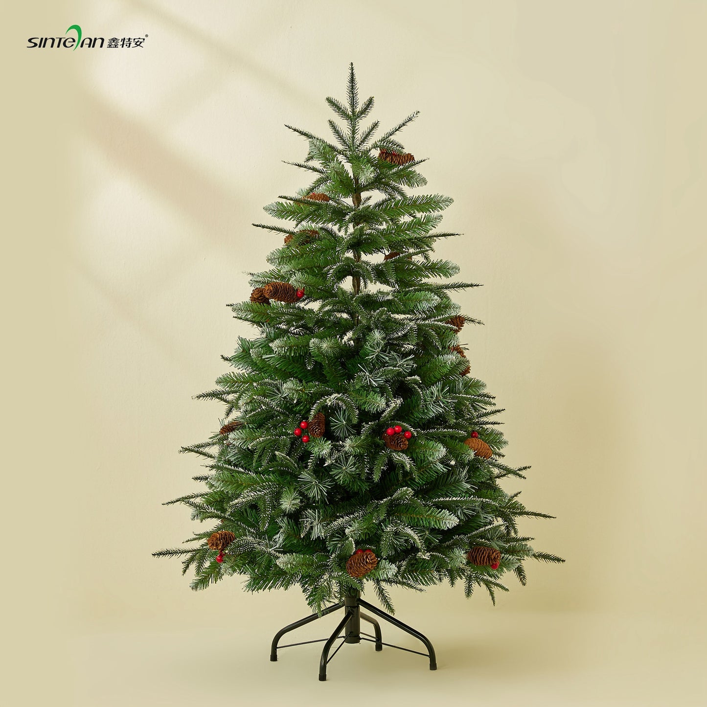 Christmas Tree - Realistic Snow-Dusted PE Home Decor - Supermarket Christmas Decoration - Festive Atmosphere Setup - Christmas Gift