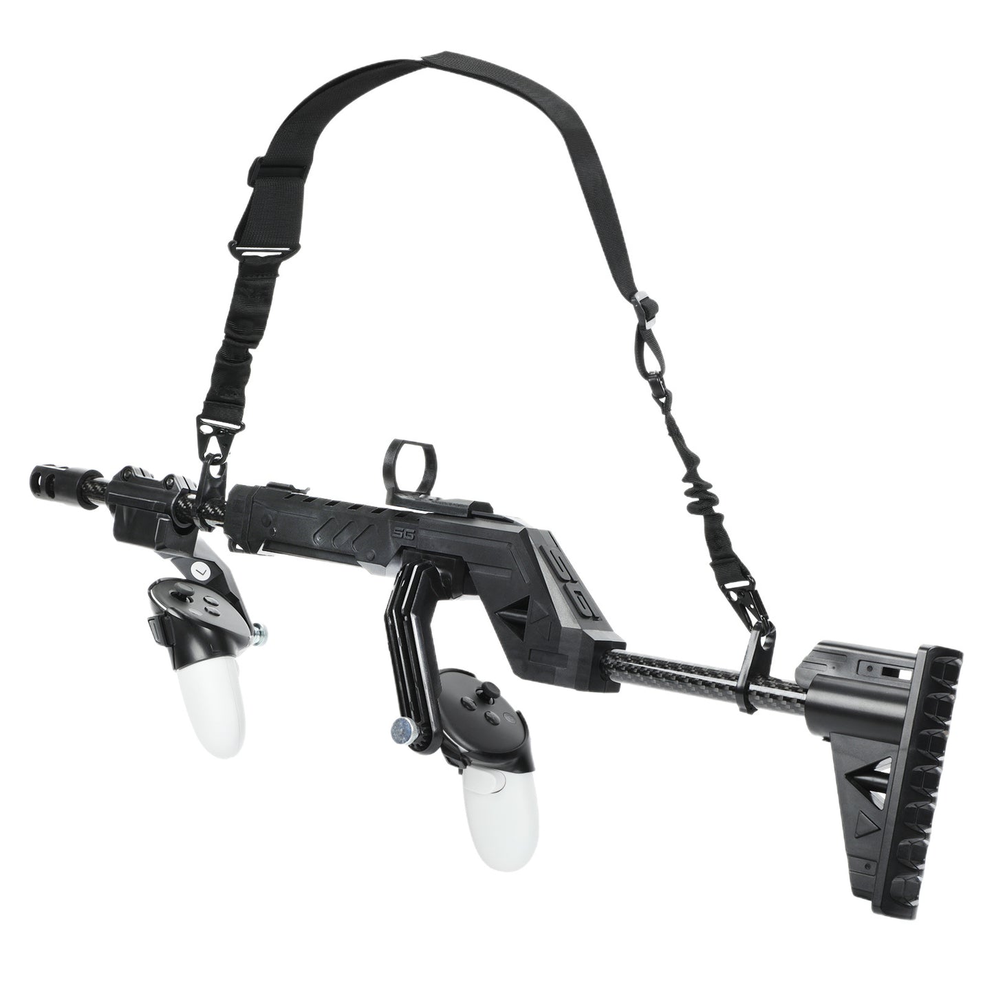 Meta Quest 3S/3 VR Rifle Stock Controller Attachment - Alloy Machine Gun Stock for Quest 3S/3/2 Handles | VR Shooting Game Accessory for Onward, Pavlov, Contractors