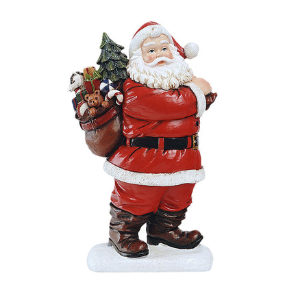 est-Selling Santa Claus Plush Figurine - Christmas Decoration, Gift, and Resin Santa Claus Decorative Atmosphere Ornament