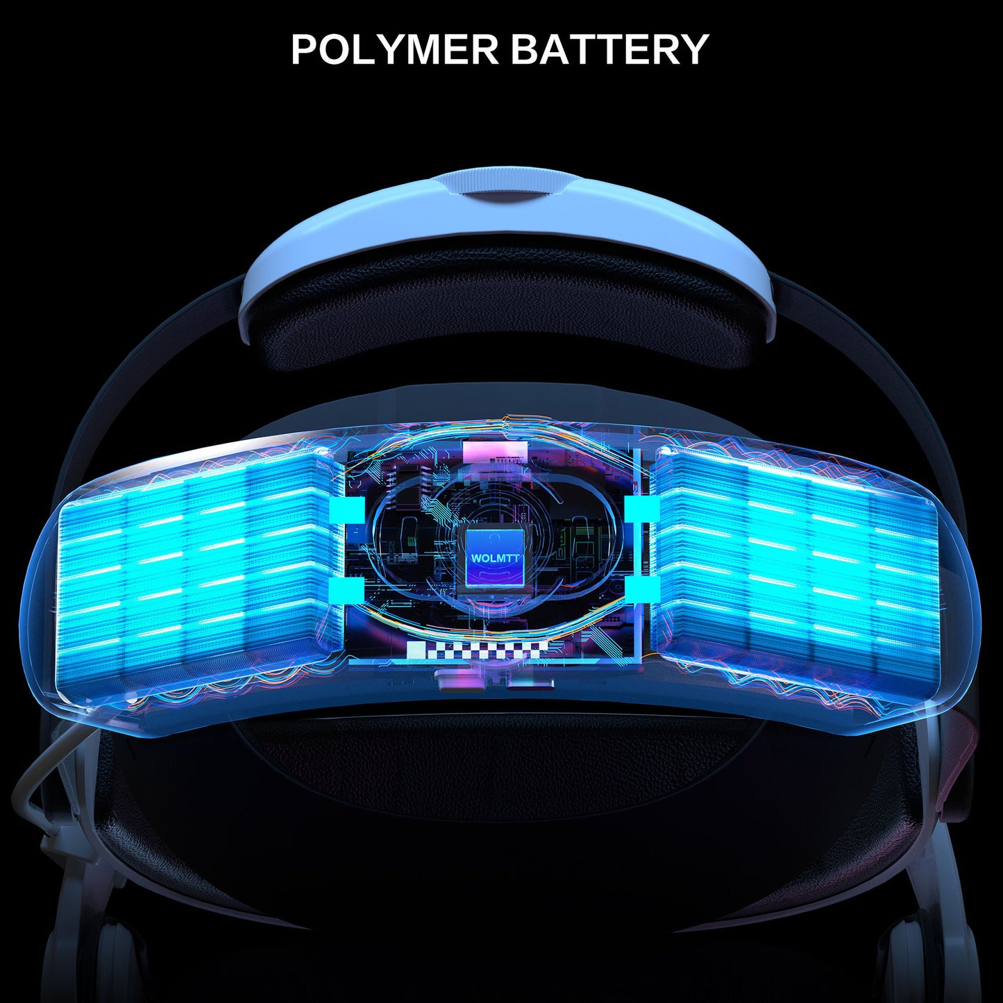 Meta Quest 3/3S Elite Strap with Battery - Dual Knob Adjustment & Magnetic Power Bank | Enhanced Comfort Headband for Oculus Quest 3 Accessories | Extended Playtime, Fast Charging