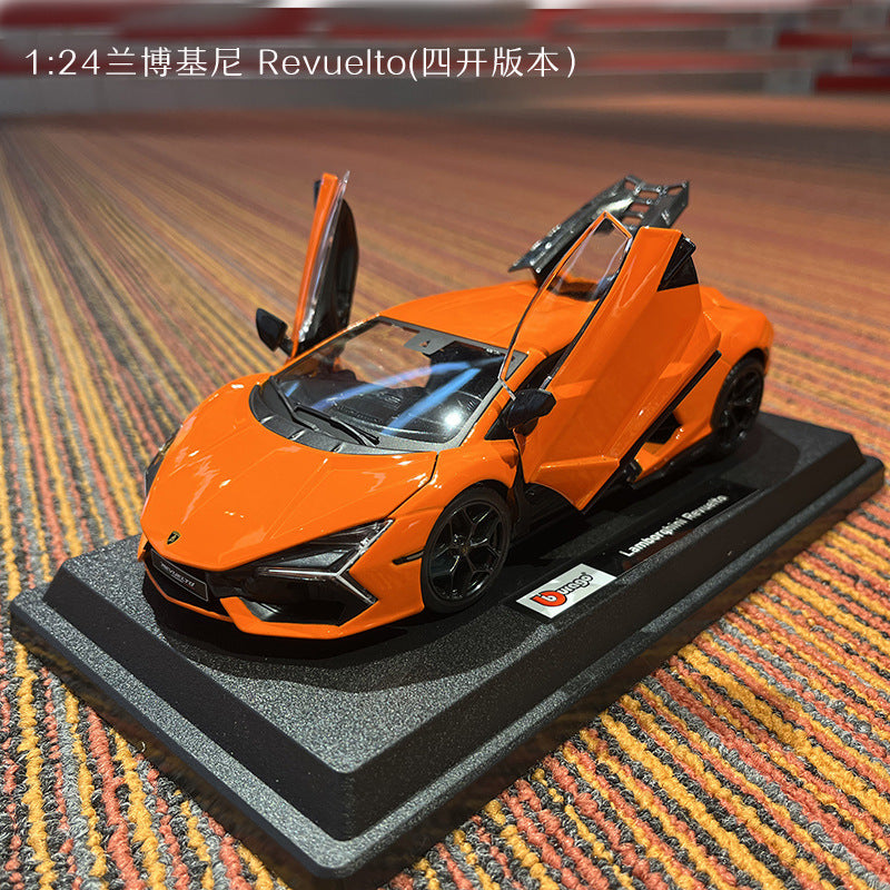 Lamborghini Reventón 1:24 Scale Die-Cast Alloy Supercar Model - Premium Collectible Metal Car Replica with Display Stand, Perfect Gift for Boys & Car Enthusiasts