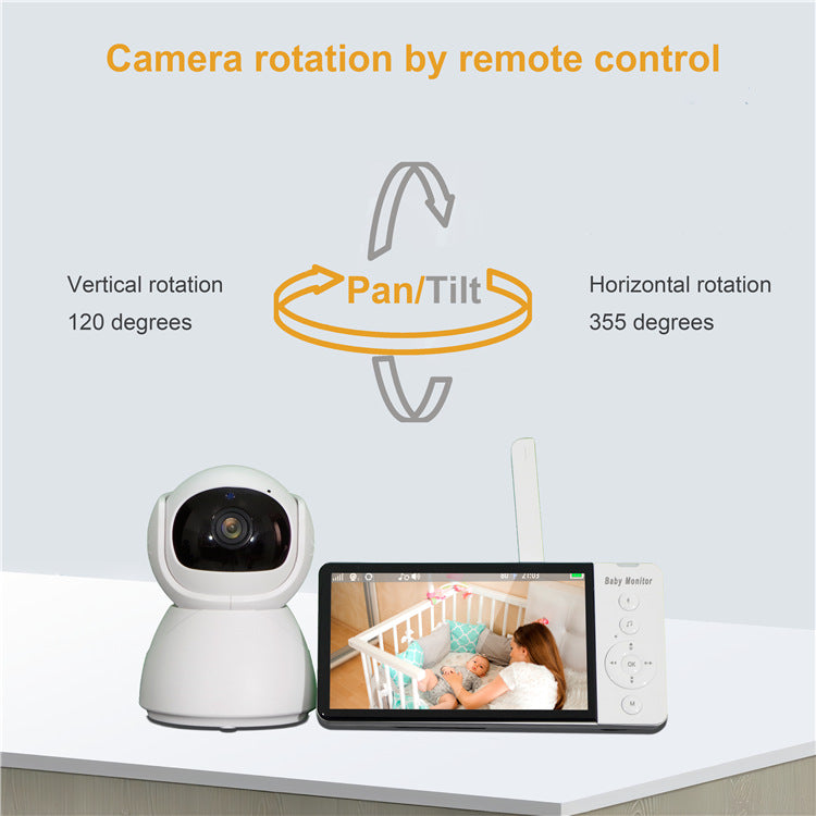 Baby360 5-Inch 1080P HD Baby Monitor with Two-Way Audio, Night Vision & Smart Alerts