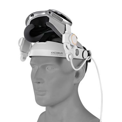 KKCOBVR VP1 Comfort Head Strap for Apple Vision Pro | Ultra-Soft Face Padding | Adjustable Top Strap | Pressure Relief VR Headband | Replacement for Official Strap