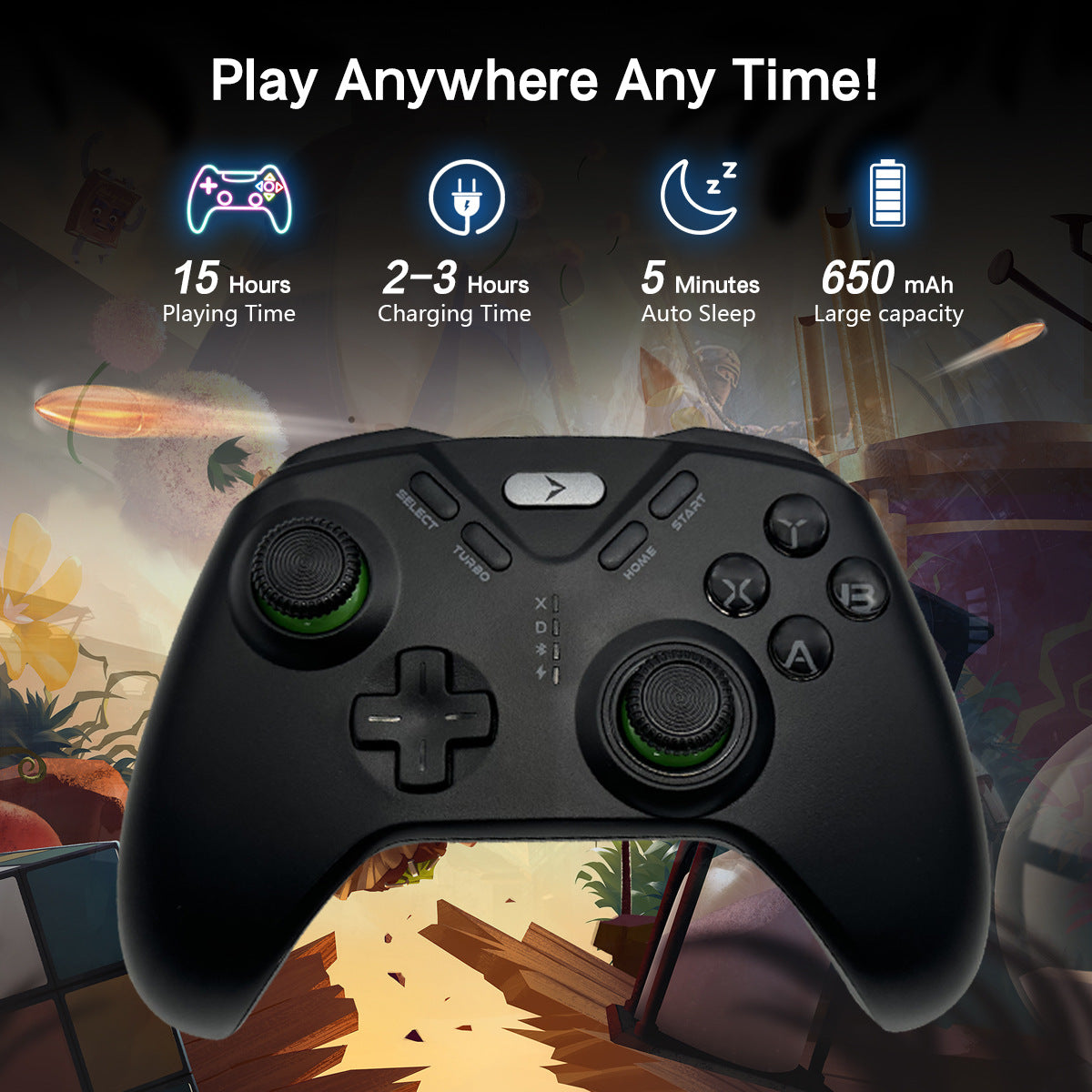 2.4G/Bluetooth Wireless Gaming Controller for PS5, Xbox Series X/S, Switch, PC - Dual Mode Gamepad with Vibration, Gyro, RGB Lighting - Elite Level Pro Controller for Gaming & Android Phones