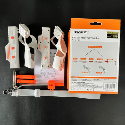 Meta Quest 3S/3 VR Rifle Stock Controller Attachment - Dual Gun Stock Set for Quest 3S & Quest 3 Handles | Professional Shooting Game Accessory for Onward, Pavlov, Contractors VR