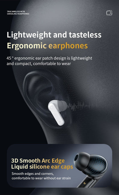 Wireless Earbuds with IPX4 Waterproof | 8H Playtime & Digital Display Charging Case | Bluetooth 5.3 Stereo Sound | Voice Control & 15m Range | In-Ear Earphones for Sports/Running