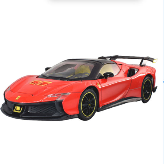 Ferrari SF90 XX Stradale 1:24 Alloy Diecast Model Car | Premium Display | Collectible Sports Car Replica (Scale: 1:24)
