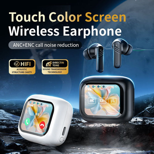 Wireless Earbuds with IPX4 Waterproof | 8H Playtime & Digital Display Charging Case | Bluetooth 5.3 Stereo Sound | Voice Control & 15m Range | In-Ear Earphones for Sports/Running