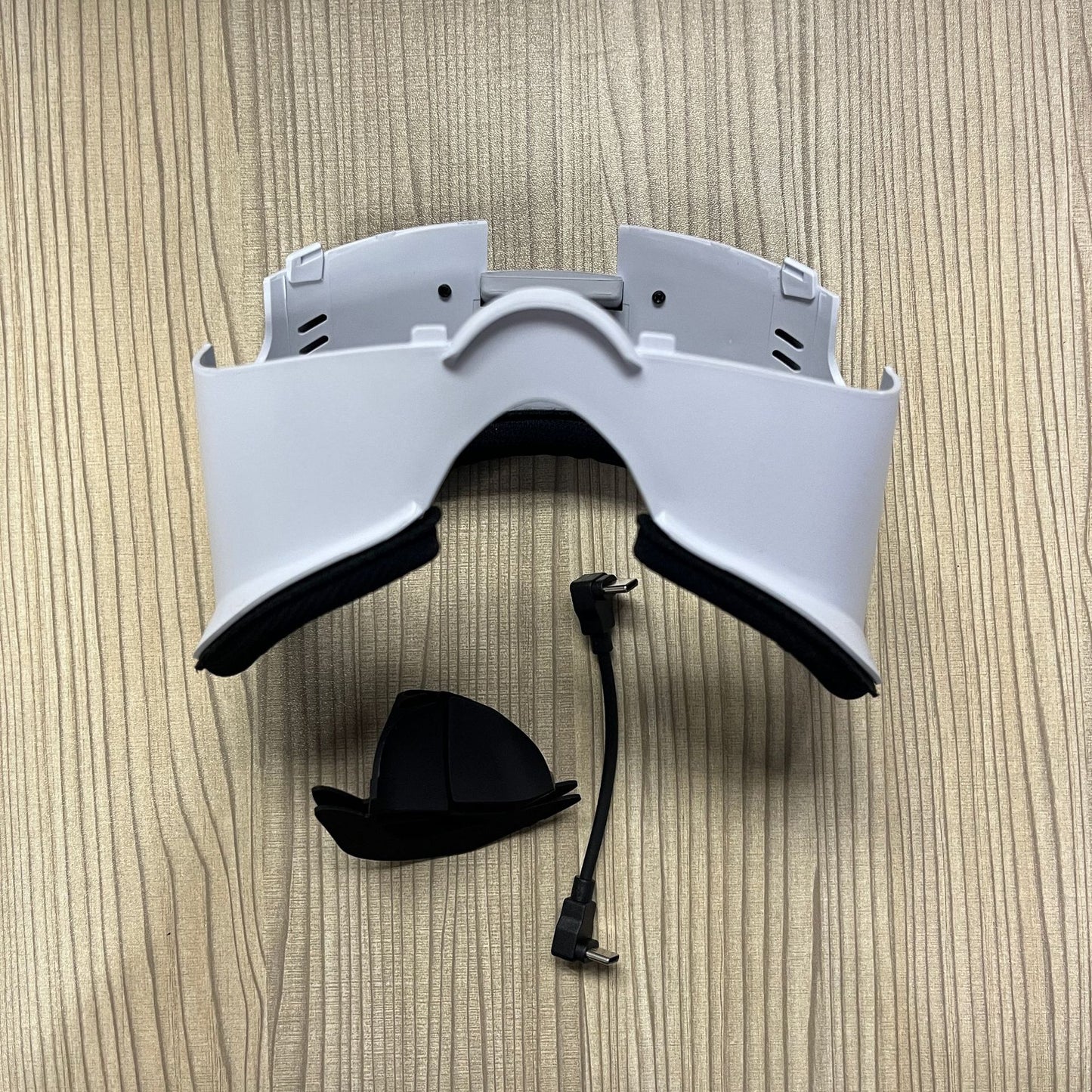 "Meta Quest 3 Cooling Fan with RGB Lights | Oculus Quest 3 VR Face Cover & Cooling System | Built-in Dual Fans | Adjustable Light Modes | Includes Nose Guard & Sponge Pad (White/Black)"
