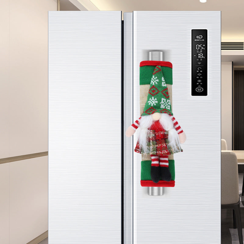 New Christmas Refrigerator Handle Covers – Festive Kitchen Appliance Door Handle Protectors, Holiday Home Decor
