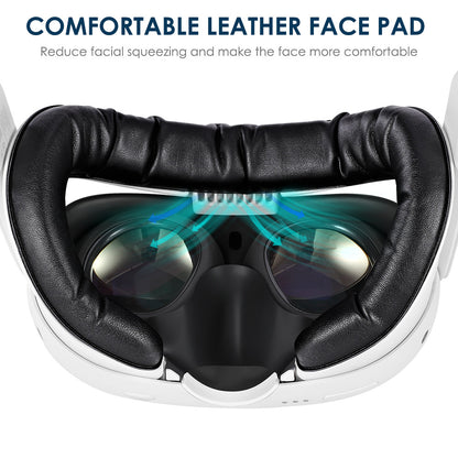 KKCOBVR K3 Cooling Facial Interface for Meta Quest 3 | Ventilated VR Face Cover with Dual Fans | Breathable Padding | Anti-Fog & Sweat Proof | Enhanced Comfort Headset Accessory