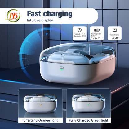 Meta Quest 3 Controller Charging Dock with 4 Rechargeable Batteries | Smart Charging Station for Quest 3/3S VR Headset Accessories | LED Indicator, Overcharge Protection