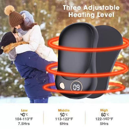 New cross-border magnetic hand warmer usb charging split self-heating hand warmer charging treasure convenient type