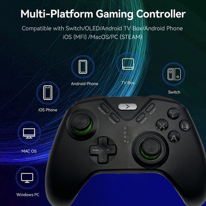 2.4G/Bluetooth Wireless Gaming Controller for PS5, Xbox Series X/S, Switch, PC - Dual Mode Gamepad with Vibration, Gyro, RGB Lighting - Elite Level Pro Controller for Gaming & Android Phones