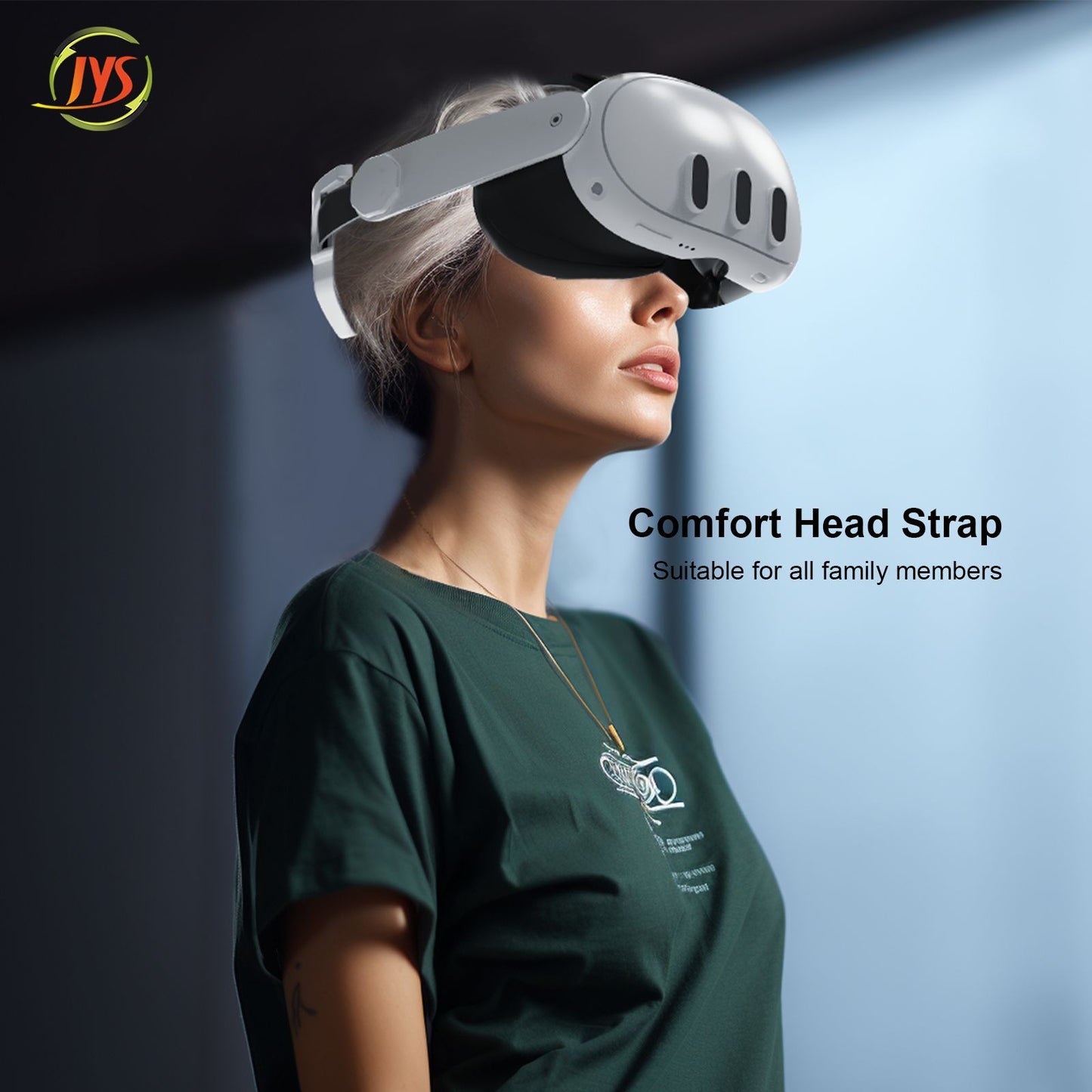 "Meta Quest 3 Adjustable Head Strap Replacement | Enhanced Comfort VR Headband for Oculus Quest 3 | Multi-Angle Support | Lightweight ABS Design | White"