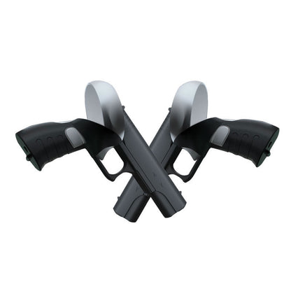 "Oculus Quest 2 VR Gun Stock (2nd Gen) - Dual Controller Shooting Accessory for FPS Games | Realistic Rifle Feel (11.2×3.1×6.3in) | Lightweight 11.1oz ABS Design | Includes 2 Stocks - Official Style"