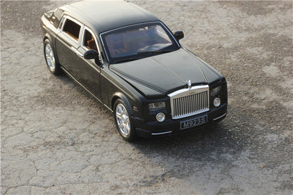 Rolls-Royce Phantom 1:24 Alloy Diecast Model Car | 6-Door Opening | Sound & Light FX | Luxury Collectible & Boys Toy (8.3"L)