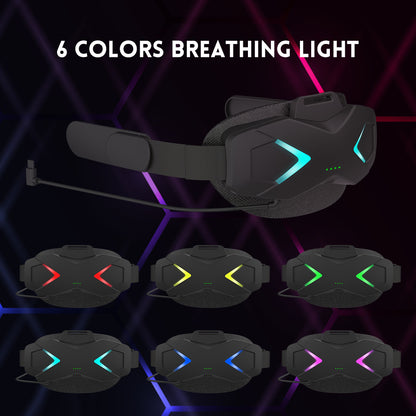 VR Power Strap for Meta Quest 2 – Elite-Style Head Strap with 5000mAh Battery Pack – Adjustable Comfortable Design, Face Pressure-Free, Lightweight VR Charging Headband for Oculus Quest 2 (Black)