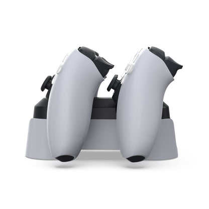 "PS5 Dual Controller Charging Station with Blue LED Indicators | Fast Wireless Charger Dock for Sony PlayStation 5 | 4.7×3×7in Compact Design | Includes 31in Type-C Cable (Official Style)"