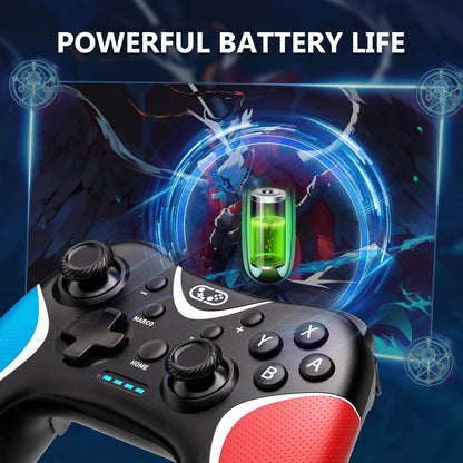 Switch Pro Wireless Controller with Programmable Back Buttons | Bluetooth Gamepad for Nintendo Switch/PC | Turbo/Motion Controls | HD Vibration | 5.7" x 4.7" x 2.4" (14.5x12x6cm)