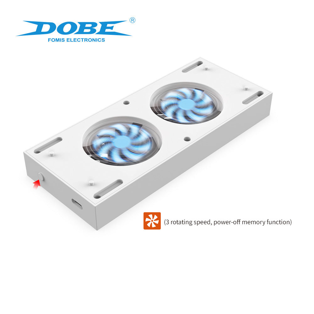 "Xbox Series S Vertical Cooling Stand with Dual Quiet Fans - White LED Cooling Base for Xbox Series S Console | 2.6×7.4×1.9in | 6.8oz | Improves Airflow & Prevents Overheating"