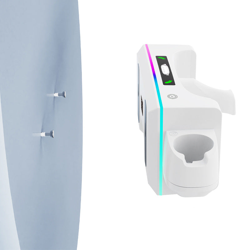 "Meta Quest 3S & Quest 3 Wall-Mounted Charging Dock with RGB Lights | Dual Controller & Headset Charger | Fast Type-C Charging | White ABS VR Stand | Includes Cable"